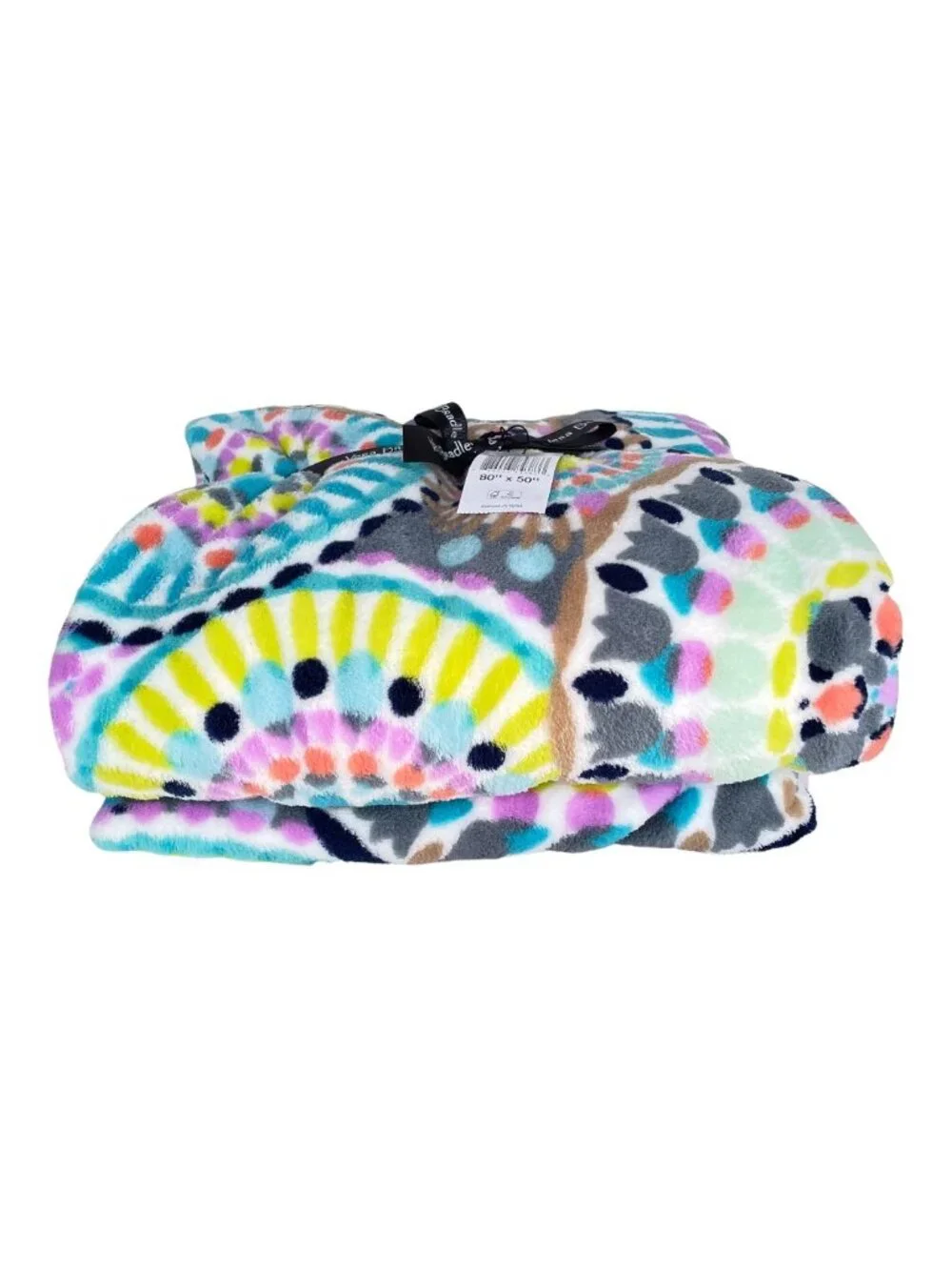 Vera Bradley Sunny Medallion Plush Throw Blanket